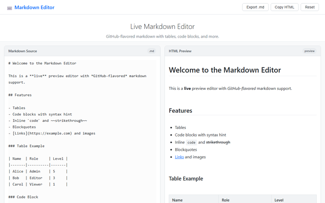 Markdown Notes screenshot